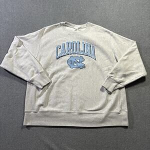 Vintage Champion Reverse Weave North Carolina Tar Heels Sweatshirt XL Gray UNC